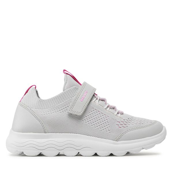 Geox Tenisice Geox J Spherica Girl J26GYB06KBCC1024 D Lt Grey/Fuchsia