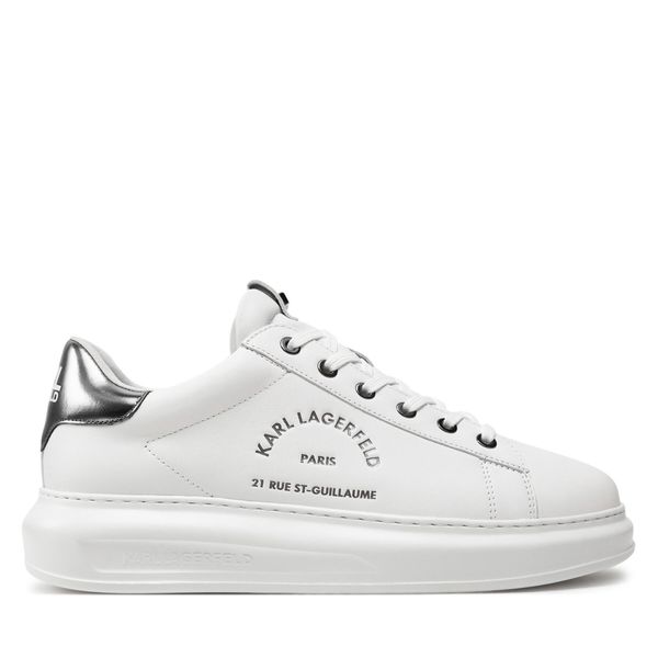 KARL LAGERFELD Tenisice KARL LAGERFELD KL52538 White Lthr w/Silver 01S