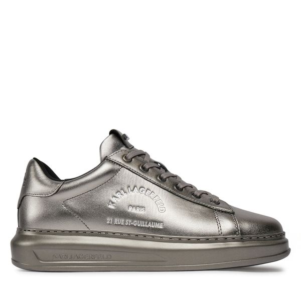 KARL LAGERFELD Tenisice KARL LAGERFELD KL52538M Dk Silver Textured Lthr 1DS