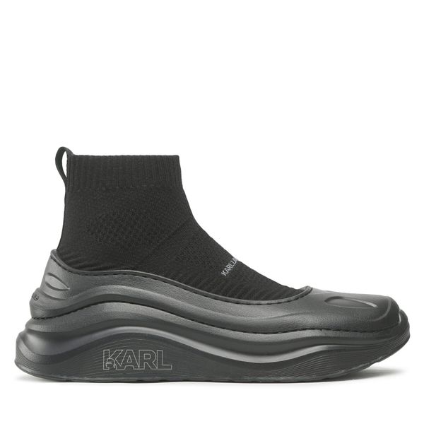 KARL LAGERFELD Tenisice KARL LAGERFELD KL52730 Black Wool Mono