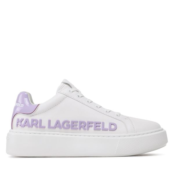 KARL LAGERFELD Tenisice KARL LAGERFELD KL62210 White Lthr w/Lilac
