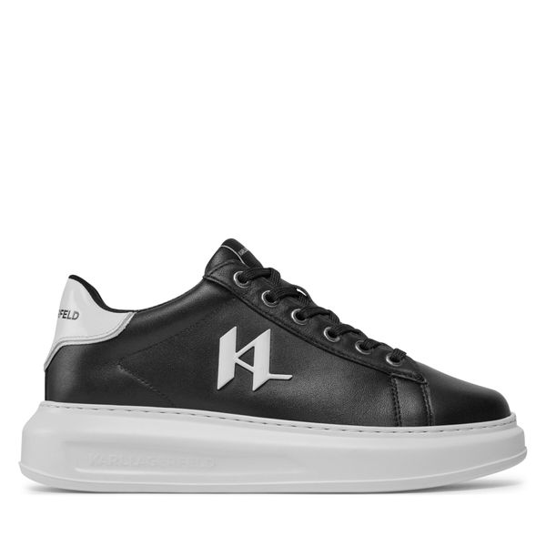 KARL LAGERFELD Tenisice KARL LAGERFELD KL62515 Black Lthr W/White 00W