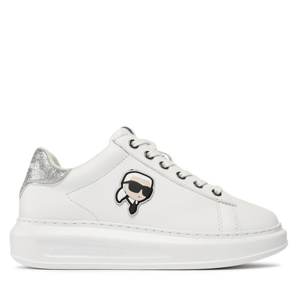 KARL LAGERFELD Tenisice KARL LAGERFELD KL62530N White Lthr w/Silver 01S