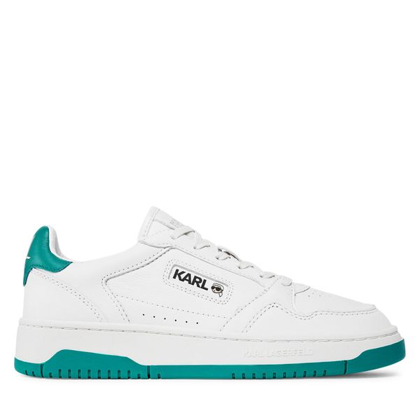 KARL LAGERFELD Tenisice KARL LAGERFELD KL63024 White Lthr w/Dk Green 01F