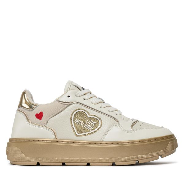 LOVE MOSCHINO Tenisice LOVE MOSCHINO JA15204G1IJC290A Latte/platino