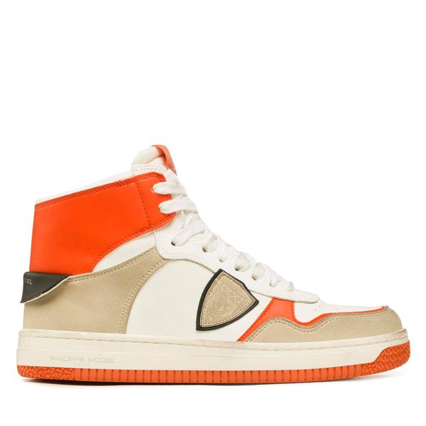 Philippe Model Tenisice Philippe Model Lyon High LYHU CX28 Blanc Orange