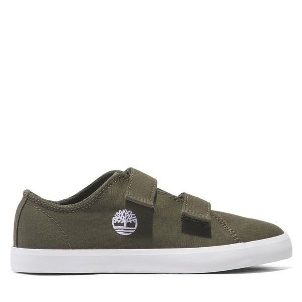 Timberland Tenisice Timberland Newport Bay Low Hook & Loop Sneaker TB0A66U9EZ91 Dark Green Canvas