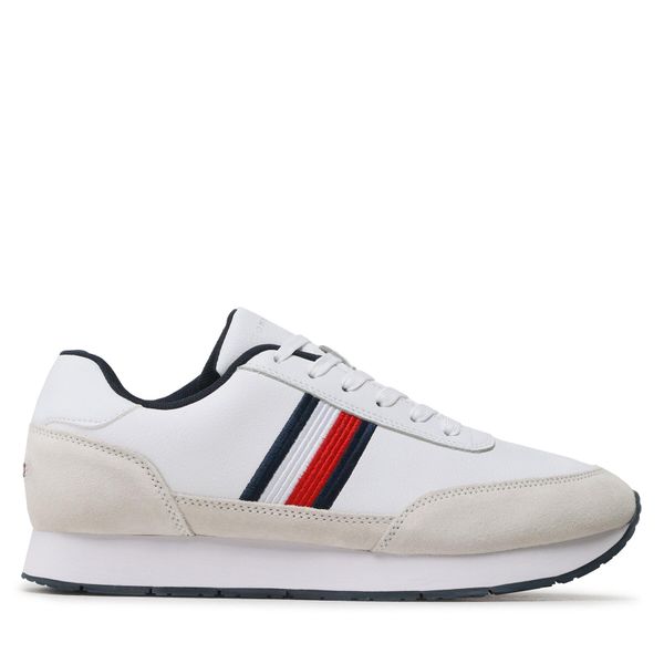 Tommy Hilfiger Tenisice Tommy Hilfiger Core Eva Runner Corporate Lea FM0FM04397 White YBR
