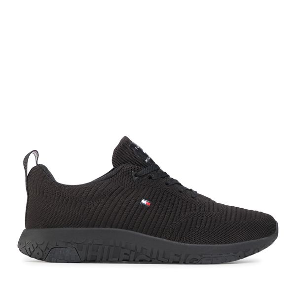 Tommy Hilfiger Tenisice Tommy Hilfiger Corporate Knit Rib Runner FM0FM02838 Black BDS