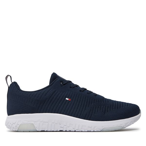 Tommy Hilfiger Tenisice Tommy Hilfiger Corporate Knit Rib Runner FM0FM02838 Tamnoplava
