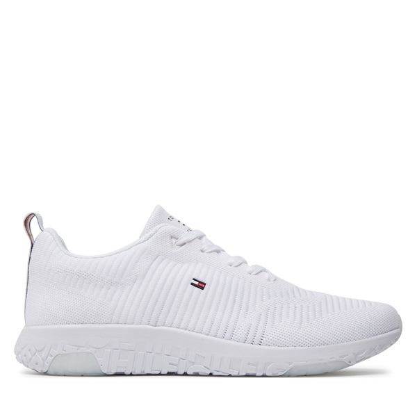 Tommy Hilfiger Tenisice Tommy Hilfiger Corporate Knit Rib Runner FM0FM02838 White YBR
