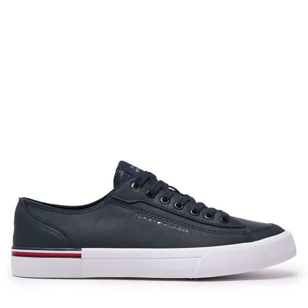 Tommy Hilfiger Tenisice Tommy Hilfiger Corporate Vulc Leather FM0FM04953 Blue DW5