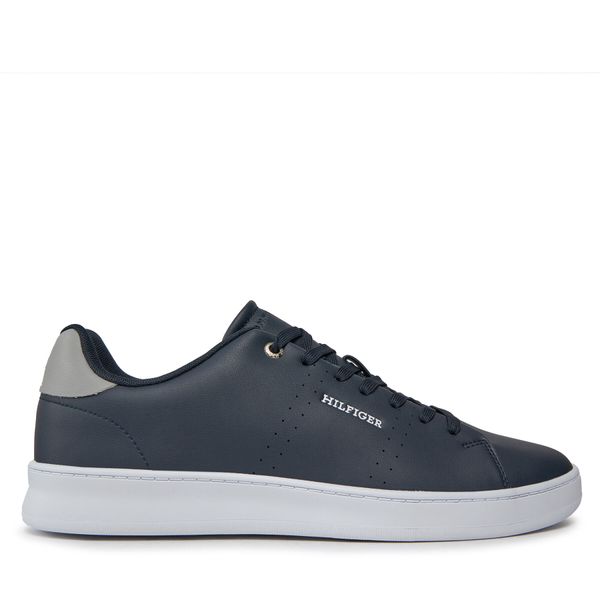 Tommy Hilfiger Tenisice Tommy Hilfiger Court Cup Lth Perf Detail FM0FM05038 Desert Sky DW5