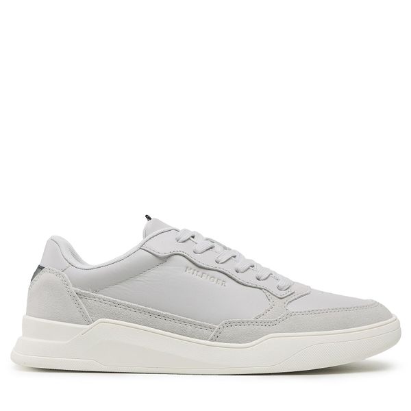 Tommy Hilfiger Tenisice Tommy Hilfiger Elevated Cupsole Leather Mix FM0FM04358 Siva