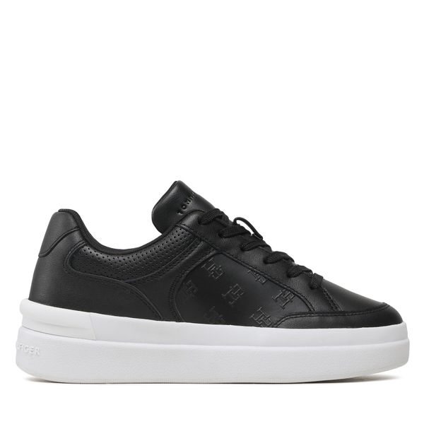 Tommy Hilfiger Tenisice Tommy Hilfiger Embossed Court FW0FW07297 Black BDS
