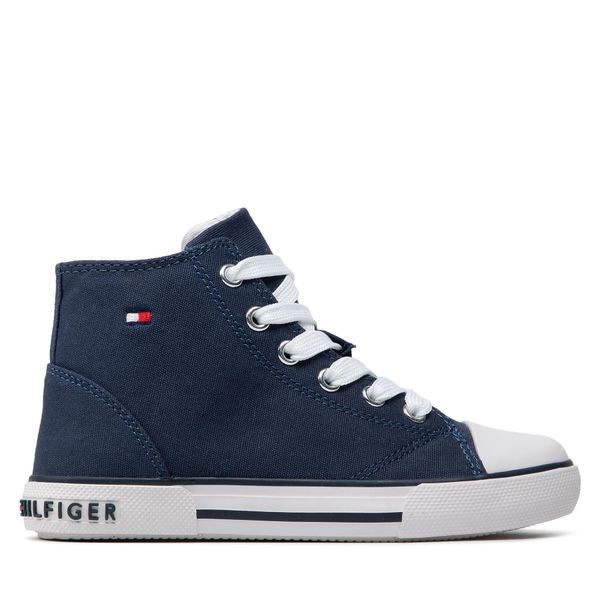 Tommy Hilfiger Tenisice Tommy Hilfiger High Top Lace-Up Sneaker T3X4-32209-0890 M Blue 800