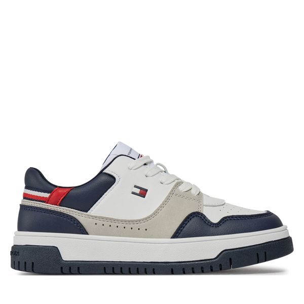 Tommy Hilfiger Tenisice Tommy Hilfiger Low Cut Lace-Up Sneaker T3X9-33368-1355 S White/Blue/Red Y003