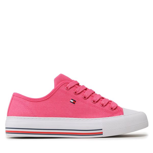 Tommy Hilfiger Tenisice Tommy Hilfiger Low Cut Lace-Up T3A9-32677-0890313 S Fuchsia 313