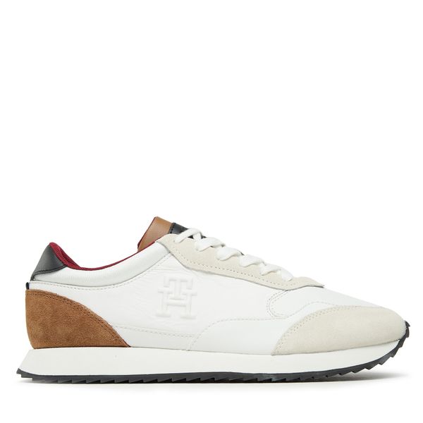 Tommy Hilfiger Tenisice Tommy Hilfiger Runner Evo Lth Mix FM0FM04776 Bijela