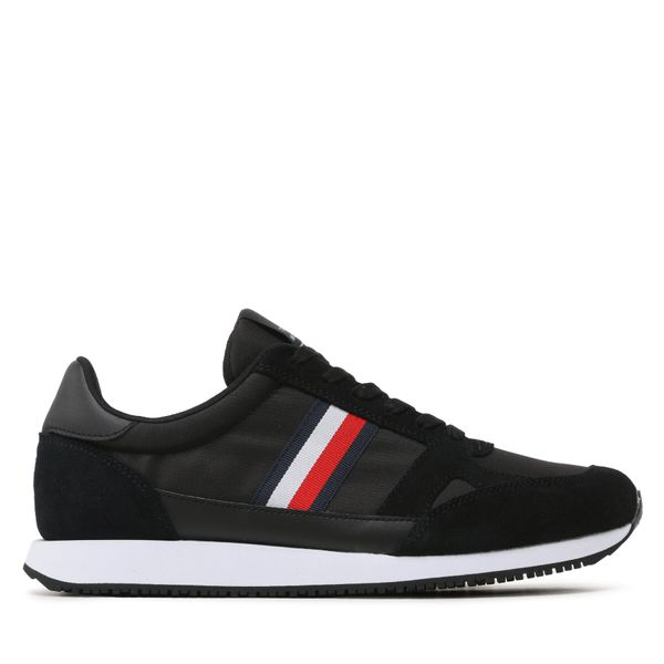 Tommy Hilfiger Tenisice Tommy Hilfiger Runner Lo Vintage Mix FM0FM03431 Black BDS