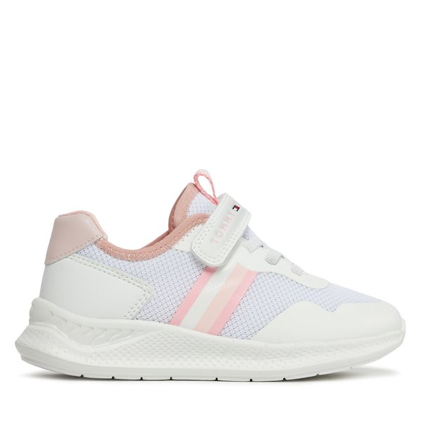 Tommy Hilfiger Tenisice Tommy Hilfiger Stripes Low Cut Lace-Up T1A9-33222-1697 S White/Pink Z134