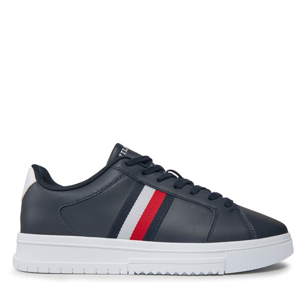 Tommy Hilfiger Tenisice Tommy Hilfiger Supercup Lth Stripes Ess FM0FM04895 Tamnoplava