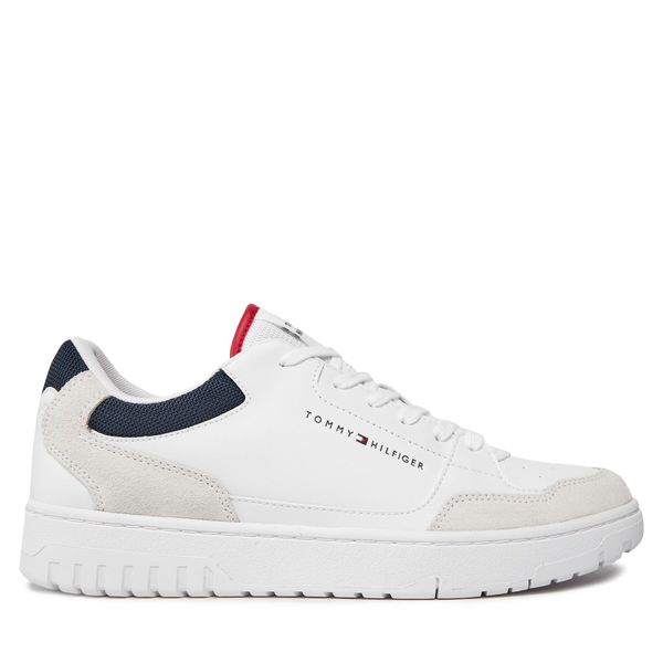Tommy Hilfiger Tenisice Tommy Hilfiger Th Basket Core Lth Mix Ess FM0FM05058 White YBS