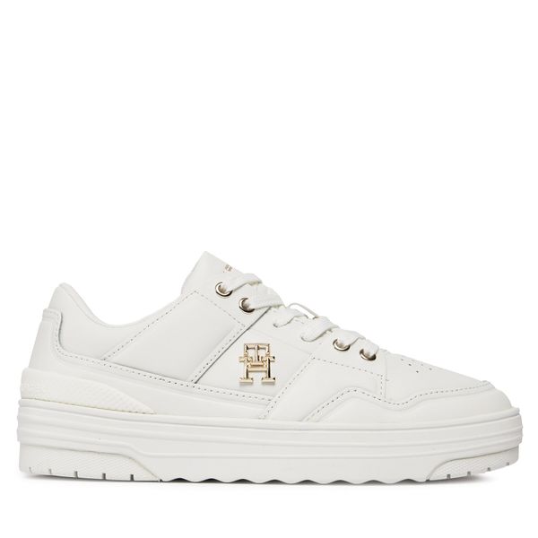Tommy Hilfiger Tenisice Tommy Hilfiger Th Basket Sneaker Lo FW0FW07756 Ecru YBL