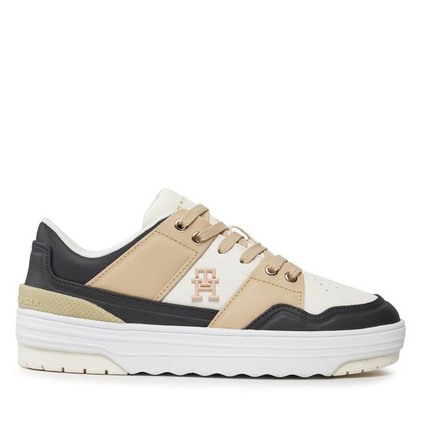 Tommy Hilfiger Tenisice Tommy Hilfiger Th Basket Sneaker Lo FW0FW07756 White Clay AES