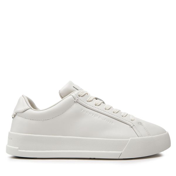 Tommy Hilfiger Tenisice Tommy Hilfiger Th Court Premium Best FM0FM04974 Ecru YBL