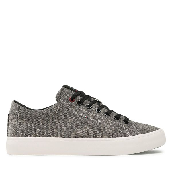 Tommy Hilfiger Tenisice Tommy Hilfiger Th Hi Vulc Core Low Chambray FM0FM04738 Black BDS