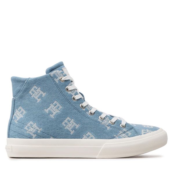 Tommy Hilfiger Tenisice Tommy Hilfiger Th Hi Vulc Street Denim Light FM0FM04543 Light Denim 0GZ