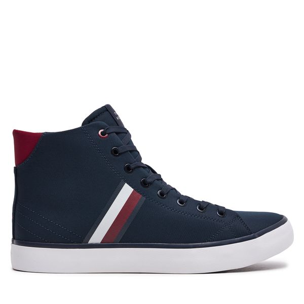 Tommy Hilfiger Tenisice Tommy Hilfiger Th Hi Vulc Stripes Mesh FM0FM04948 Blue DW5
