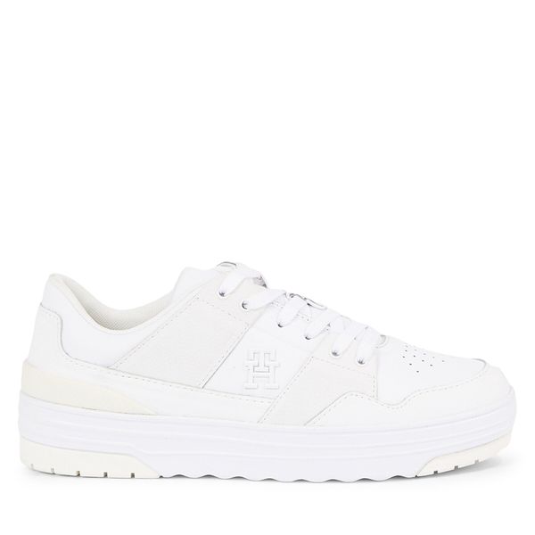 Tommy Hilfiger Tenisice Tommy Hilfiger Th Lo Basket Sneaker FW0FW07309 White YBS