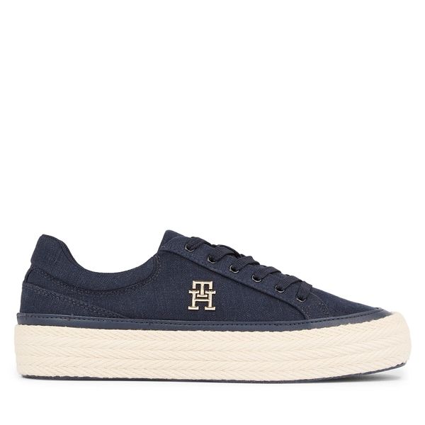 Tommy Hilfiger Tenisice Tommy Hilfiger Vulc Sneaker Linnen FW0FW07673 Space Blue DW6