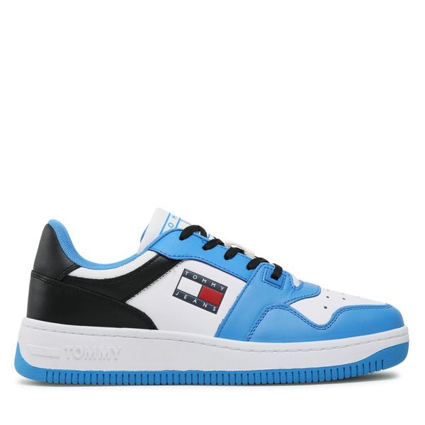 Tommy Jeans Tenisice Tommy Jeans Basket Leather EM0EM01162 Deep Sky Blue C2P