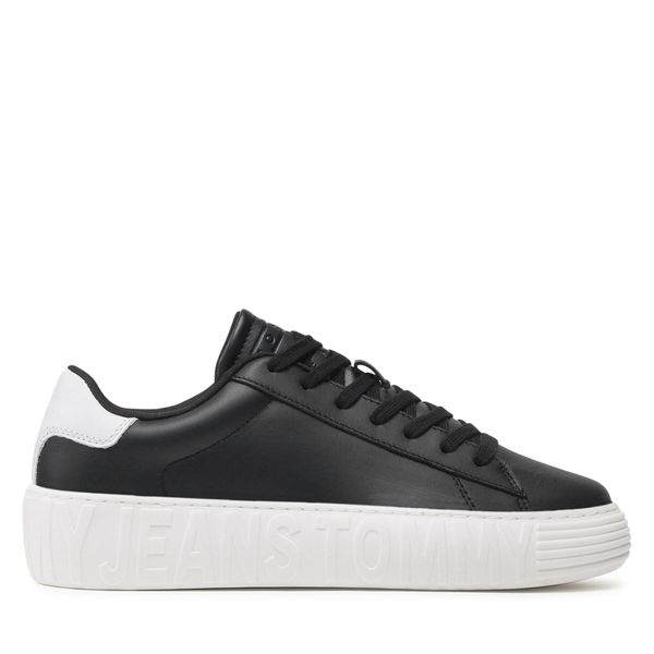 Tommy Jeans Tenisice Tommy Jeans Leather Outsole EM0EM01159 Black BDS
