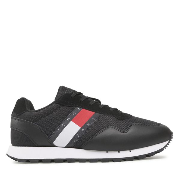 Tommy Jeans Tenisice Tommy Jeans Retro Leather Runner EM0EM01081 Black BDS
