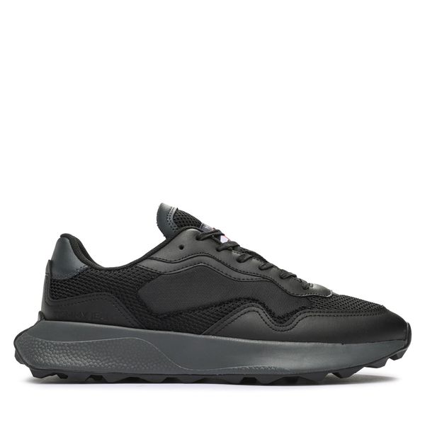 Tommy Jeans Tenisice Tommy Jeans Tjm Runner Mix Material EM0EM01259 Crna