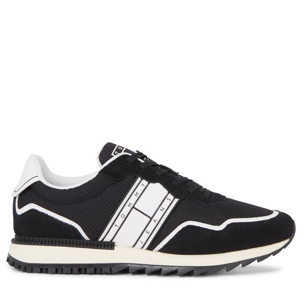 Tommy Jeans Tenisice Tommy Jeans Tjm Runner Mix Material EM0EM01266 Black BDS