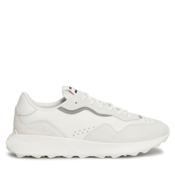 Tommy Jeans Tenisice Tommy Jeans Tjm Runner Mix Material EM0EM01381 Écru