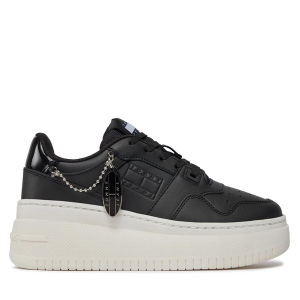 Tommy Jeans Tenisice Tommy Jeans Tjw Retro Basket Flatform Charm EN0EN02421 Black BDS