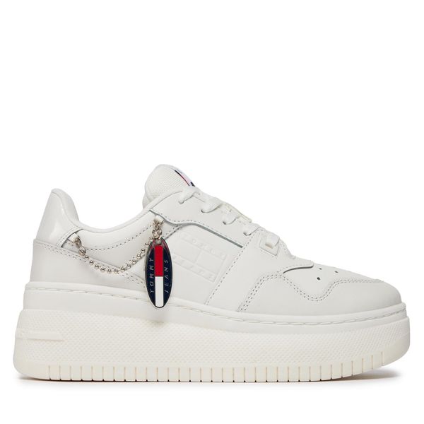 Tommy Jeans Tenisice Tommy Jeans Tjw Retro Basket Flatform Charm EN0EN02421 Écru
