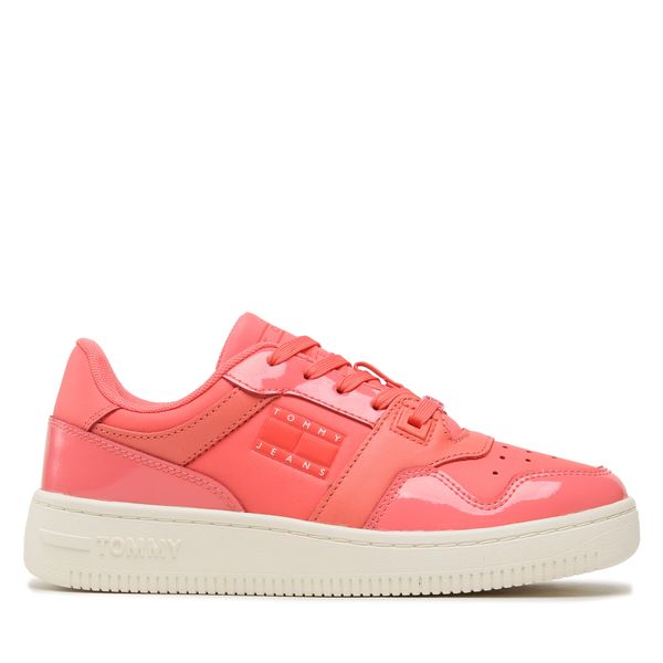 Tommy Jeans Tenisice Tommy Jeans Tjw Retro Basket Glossy EN0EN02206 Koraljna