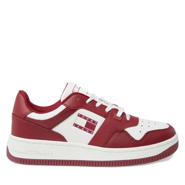Tommy Jeans Tenisice Tommy Jeans Tjw Retro Basket Leather EN0EN02532 Crvena
