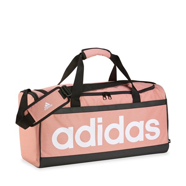 adidas Torba adidas Essentials Linear Duffel Bag Medium IL5764 wonder clay/white