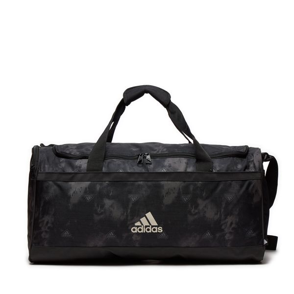 adidas Torba adidas Linear Graphic Duffel Medium IS3784 Black/Chacoa/White