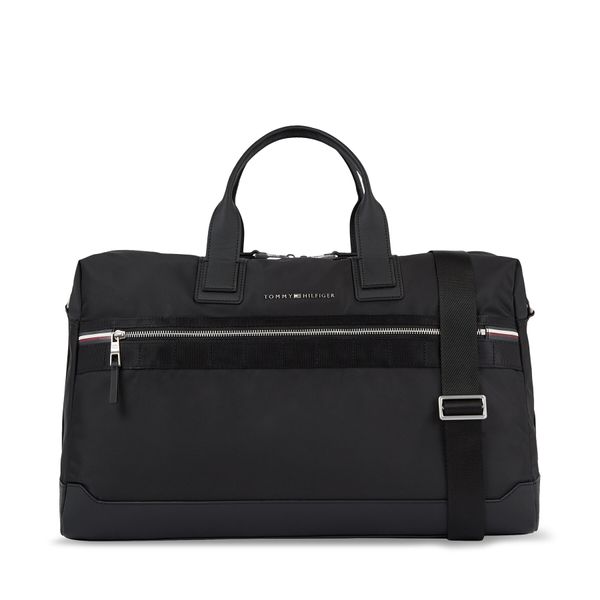 Tommy Hilfiger Torba Tommy Hilfiger Th Elevated Nylon Duffle AM0AM11571 Black BDS