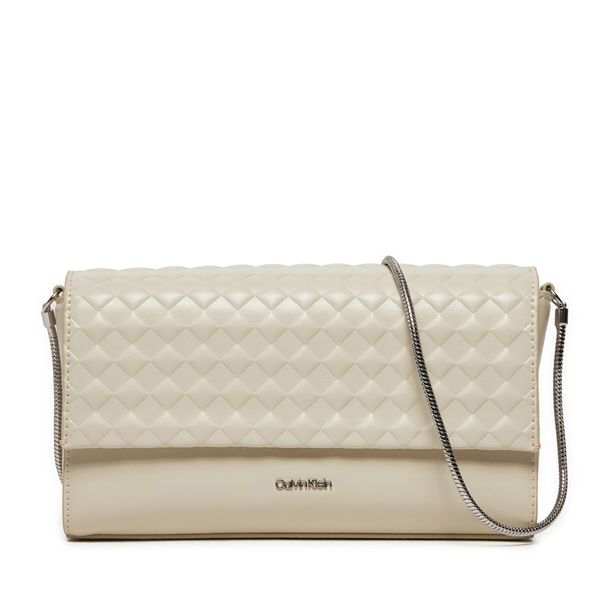 Calvin Klein Torbica Calvin Klein Calvin Mini Quilt Mini Crossbody K60K611990 Dk Ecru PC4