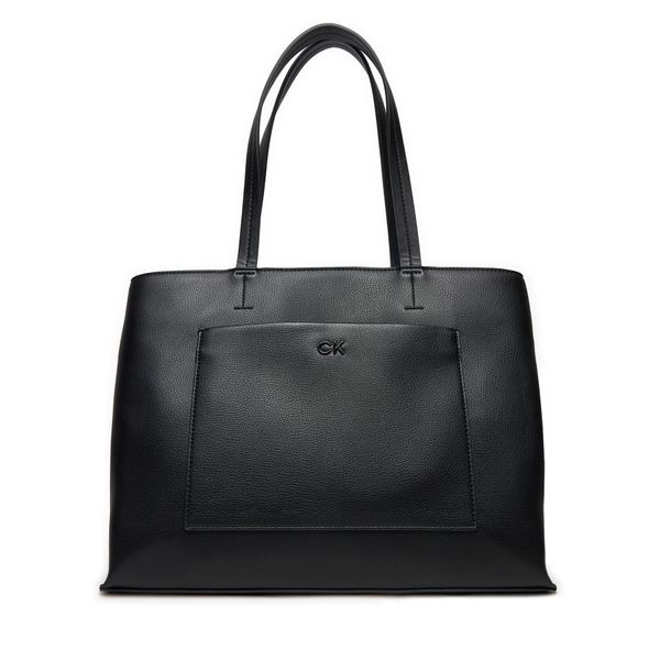 Calvin Klein Torbica Calvin Klein Ck Daily Medium Tote Pebble K60K612113 Crna